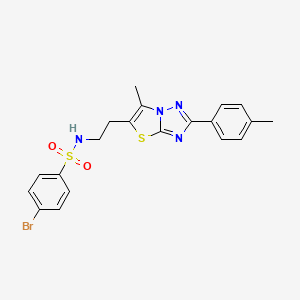 4-bromo-N-(2-(6-methyl-2-(p-tolyl)thiazolo[3,2-b][1,2,4]triazol-5-yl)ethyl)benzenesulfonamide