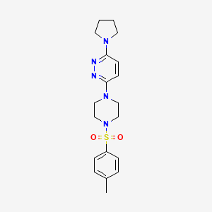 3-(Pyrrolidin-1-yl)-6-(4-tosylpiperazin-1-yl)pyridazine