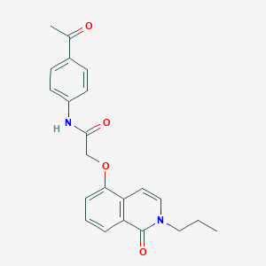 N-(4-acetylphenyl)-2-((1-oxo-2-propyl-1,2-dihydroisoquinolin-5-yl)oxy)acetamide