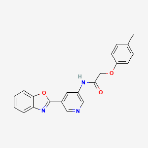 N-[5-(1,3-benzoxazol-2-yl)pyridin-3-yl]-2-(4-methylphenoxy)acetamide