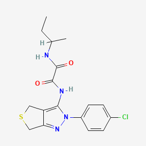 N-(Butan-2-YL)-N'-[2-(4-chlorophenyl)-2H,4H,6H-thieno[3,4-C]pyrazol-3-YL]ethanediamide