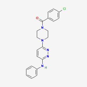 6-[4-(4-chlorobenzoyl)piperazin-1-yl]-N-phenylpyridazin-3-amine