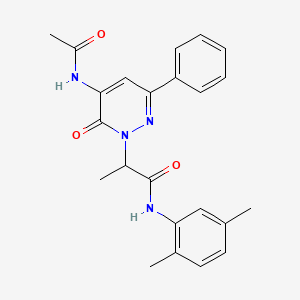 2-[5-(acetylamino)-6-oxo-3-phenylpyridazin-1(6H)-yl]-N-(2,5-dimethylphenyl)propanamide