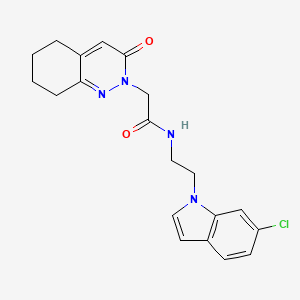 N-[2-(6-chloro-1H-indol-1-yl)ethyl]-2-(3-oxo-5,6,7,8-tetrahydrocinnolin-2(3H)-yl)acetamide