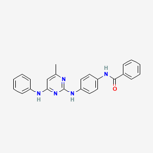 N-(4-{[4-Methyl-6-(phenylamino)pyrimidin-2-YL]amino}phenyl)benzamide