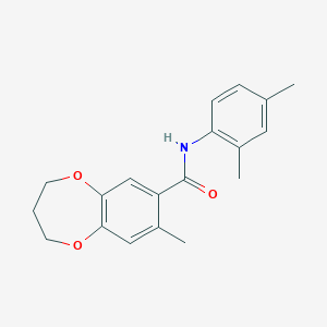 N-(2,4-dimethylphenyl)-8-methyl-3,4-dihydro-2H-1,5-benzodioxepine-7-carboxamide