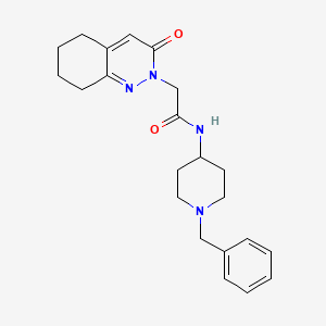 N-(1-benzyl-4-piperidyl)-2-[3-oxo-5,6,7,8-tetrahydro-2(3H)-cinnolinyl]acetamide