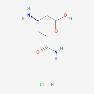 molecular formula C6H13ClN2O3 B112491 L-β-同谷氨酰胺盐酸盐 CAS No. 336182-05-9