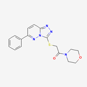 1-Morpholino-2-((6-phenyl-[1,2,4]triazolo[4,3-b]pyridazin-3-yl)thio)ethanone