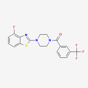 4-Fluoro-2-{4-[3-(trifluoromethyl)benzoyl]piperazin-1-yl}-1,3-benzothiazole