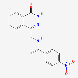 4-nitro-N-[(4-oxo-3,4-dihydrophthalazin-1-yl)methyl]benzamide