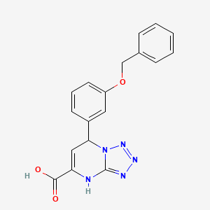 7-[3-(Benzyloxy)phenyl]-4,7-dihydrotetrazolo[1,5-a]pyrimidine-5-carboxylic acid