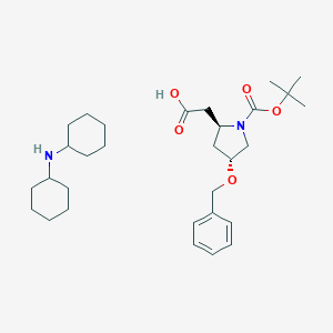 B112493 (2S,4R)-1-Boc-4-benzyloxy-pyrrolidine-2-acetic acid (dicyclohexylammonium) salt CAS No. 336182-09-3
