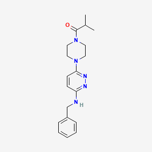 1-{4-[6-(Benzylamino)pyridazin-3-YL]piperazin-1-YL}-2-methylpropan-1-one