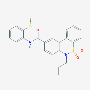 6-Allyl-N-[2-(methylsulfanyl)phenyl]-6H-dibenzo[C,E][1,2]thiazine-9-carboxamide 5,5-dioxide