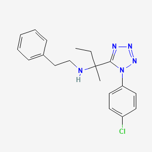 2-[1-(4-chlorophenyl)-1H-tetrazol-5-yl]-N-(2-phenylethyl)butan-2-amine