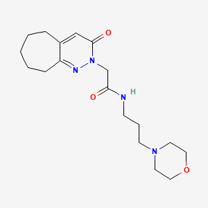 N-[3-(morpholin-4-yl)propyl]-2-(3-oxo-3,5,6,7,8,9-hexahydro-2H-cyclohepta[c]pyridazin-2-yl)acetamide