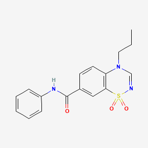 N-phenyl-4-propyl-4H-1,2,4-benzothiadiazine-7-carboxamide 1,1-dioxide