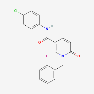 N-(4-chlorophenyl)-1-(2-fluorobenzyl)-6-oxo-1,6-dihydropyridine-3-carboxamide