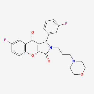 7-fluoro-1-(3-fluorophenyl)-2-[3-(morpholin-4-yl)propyl]-1H,2H,3H,9H-chromeno[2,3-c]pyrrole-3,9-dione