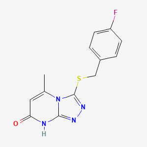 3-((4-fluorobenzyl)thio)-5-methyl-[1,2,4]triazolo[4,3-a]pyrimidin-7(8H)-one