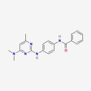 N-(4-{[4-(dimethylamino)-6-methylpyrimidin-2-yl]amino}phenyl)benzamide