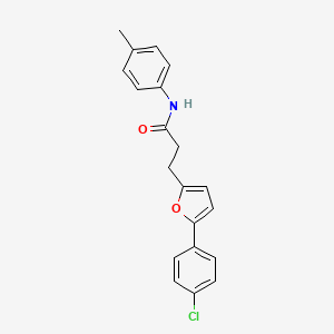 3-[5-(4-chlorophenyl)-2-furyl]-N-(4-methylphenyl)propanamide