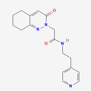 2-[3-oxo-5,6,7,8-tetrahydro-2(3H)-cinnolinyl]-N-[2-(4-pyridyl)ethyl]acetamide