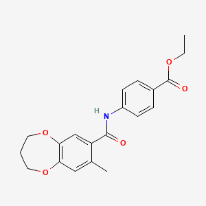 ethyl 4-{[(8-methyl-3,4-dihydro-2H-1,5-benzodioxepin-7-yl)carbonyl]amino}benzoate