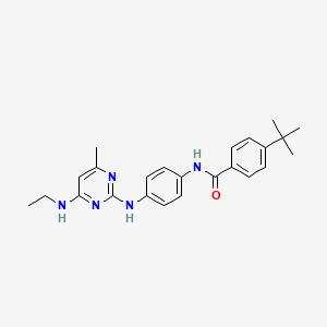 4-tert-butyl-N-(4-{[4-(ethylamino)-6-methylpyrimidin-2-yl]amino}phenyl)benzamide