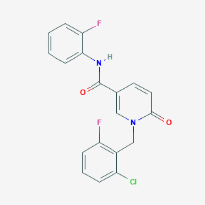 1-(2-chloro-6-fluorobenzyl)-N-(2-fluorophenyl)-6-oxo-1,6-dihydropyridine-3-carboxamide