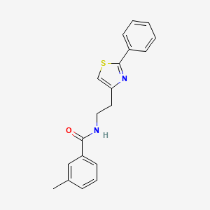 3-methyl-N-[2-(2-phenyl-1,3-thiazol-4-yl)ethyl]benzamide