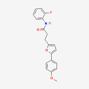 N-(2-fluorophenyl)-3-[5-(4-methoxyphenyl)furan-2-yl]propanamide