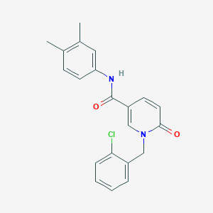 1-[(2-Chlorophenyl)methyl]-N-(3,4-dimethylphenyl)-6-oxo-1,6-dihydropyridine-3-carboxamide