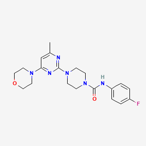 N-(4-fluorophenyl)-4-(4-methyl-6-morpholinopyrimidin-2-yl)piperazine-1-carboxamide