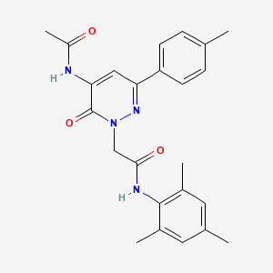 2-[5-(acetylamino)-3-(4-methylphenyl)-6-oxopyridazin-1(6H)-yl]-N-(2,4,6-trimethylphenyl)acetamide