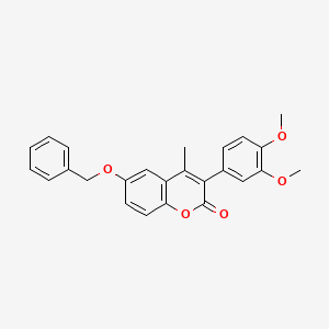 6-(benzyloxy)-3-(3,4-dimethoxyphenyl)-4-methyl-2H-chromen-2-one