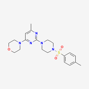 4-(6-Methyl-2-(4-tosylpiperazin-1-yl)pyrimidin-4-yl)morpholine