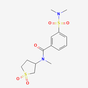 3-(N,N-dimethylsulfamoyl)-N-(1,1-dioxidotetrahydrothiophen-3-yl)-N-methylbenzamide