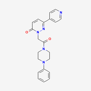 2-(2-oxo-2-(4-phenylpiperazin-1-yl)ethyl)-6-(pyridin-4-yl)pyridazin-3(2H)-one