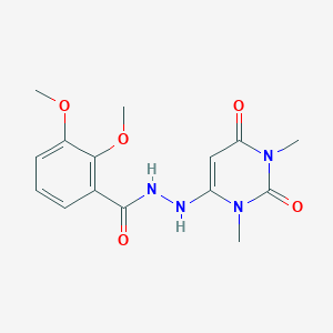 N'-(1,3-dimethyl-2,6-dioxo-1,2,3,6-tetrahydropyrimidin-4-yl)-2,3-dimethoxybenzohydrazide