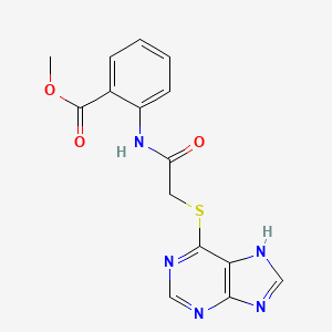 Methyl 2-[2-(7H-purin-6-ylsulfanyl)acetamido]benzoate