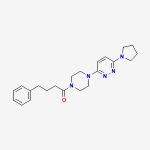 4-Phenyl-1-{4-[6-(pyrrolidin-1-YL)pyridazin-3-YL]piperazin-1-YL}butan-1-one