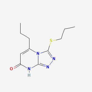 5-propyl-3-(propylthio)-[1,2,4]triazolo[4,3-a]pyrimidin-7(8H)-one