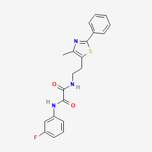 N1-(3-fluorophenyl)-N2-(2-(4-methyl-2-phenylthiazol-5-yl)ethyl)oxalamide