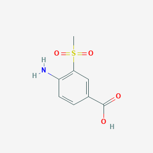 B112503 4-Amino-3-methanesulfonylbenzoic acid CAS No. 34263-58-6