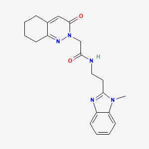 N-[2-(1-methyl-1H-benzimidazol-2-yl)ethyl]-2-(3-oxo-5,6,7,8-tetrahydrocinnolin-2(3H)-yl)acetamide