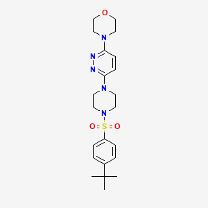 4-{6-[4-(4-Tert-butylbenzenesulfonyl)piperazin-1-YL]pyridazin-3-YL}morpholine