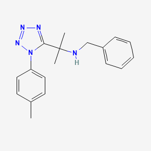 N-benzyl-2-[1-(4-methylphenyl)-1H-tetrazol-5-yl]propan-2-amine