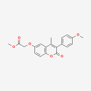 methyl {[3-(4-methoxyphenyl)-4-methyl-2-oxo-2H-chromen-6-yl]oxy}acetate